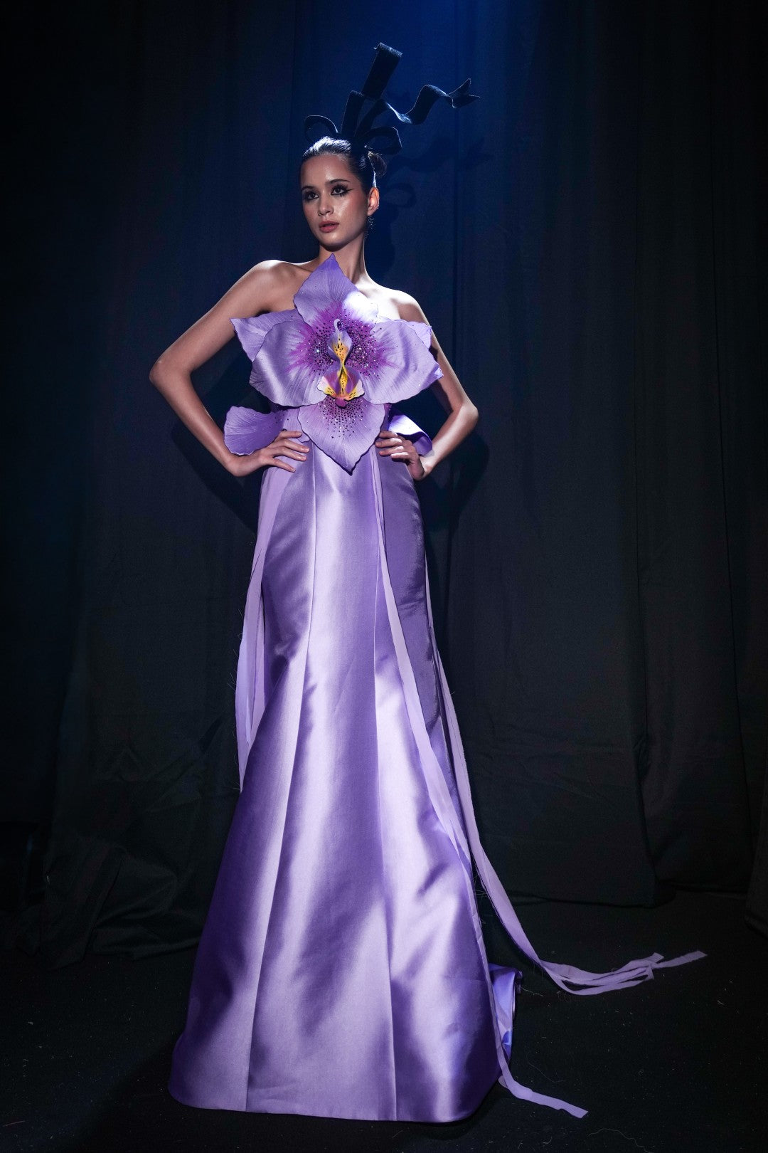Strapless Flower Gown