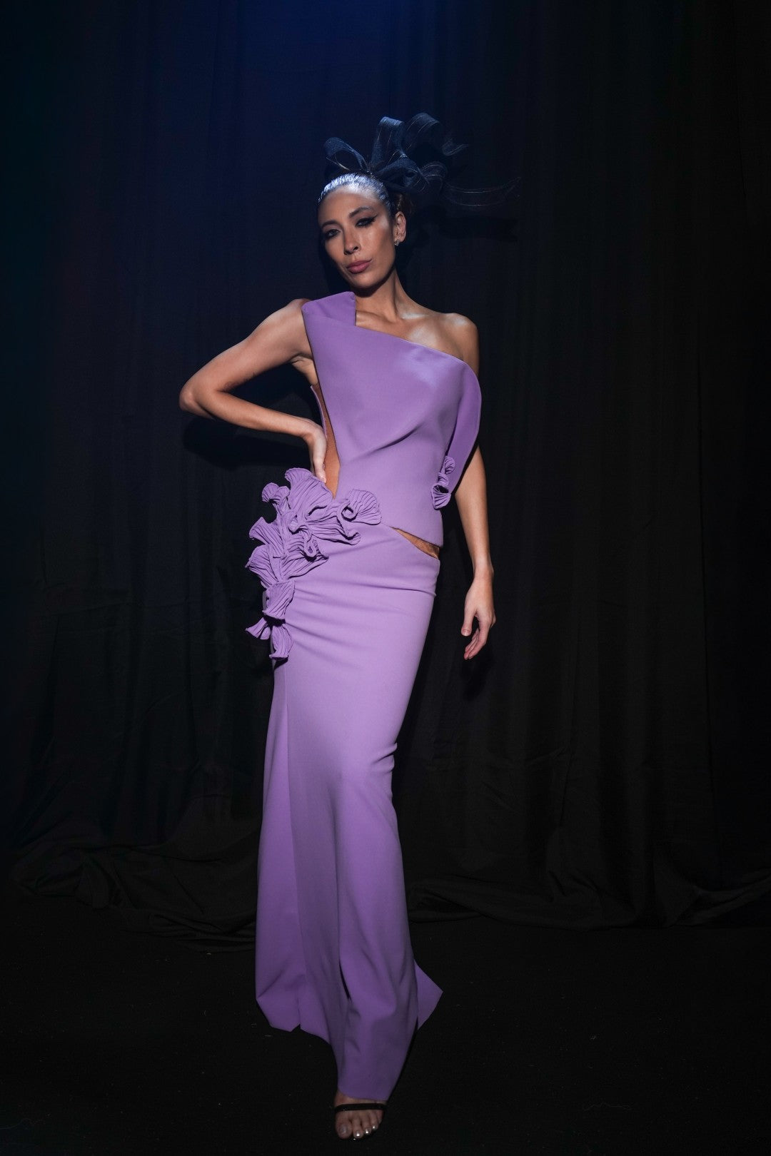 Asymmetric Evening Gown