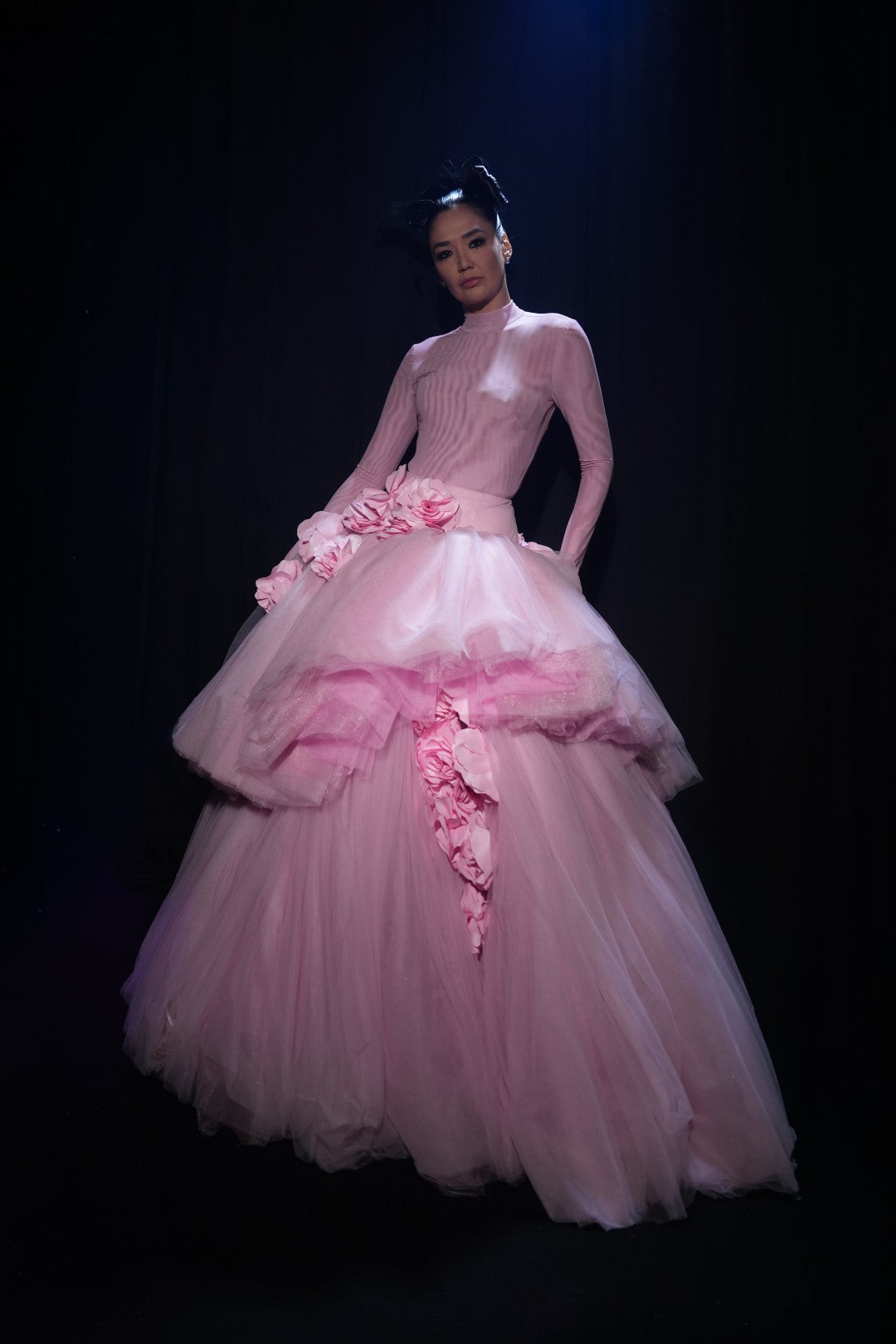 Long Sleeve Tiered Gown
