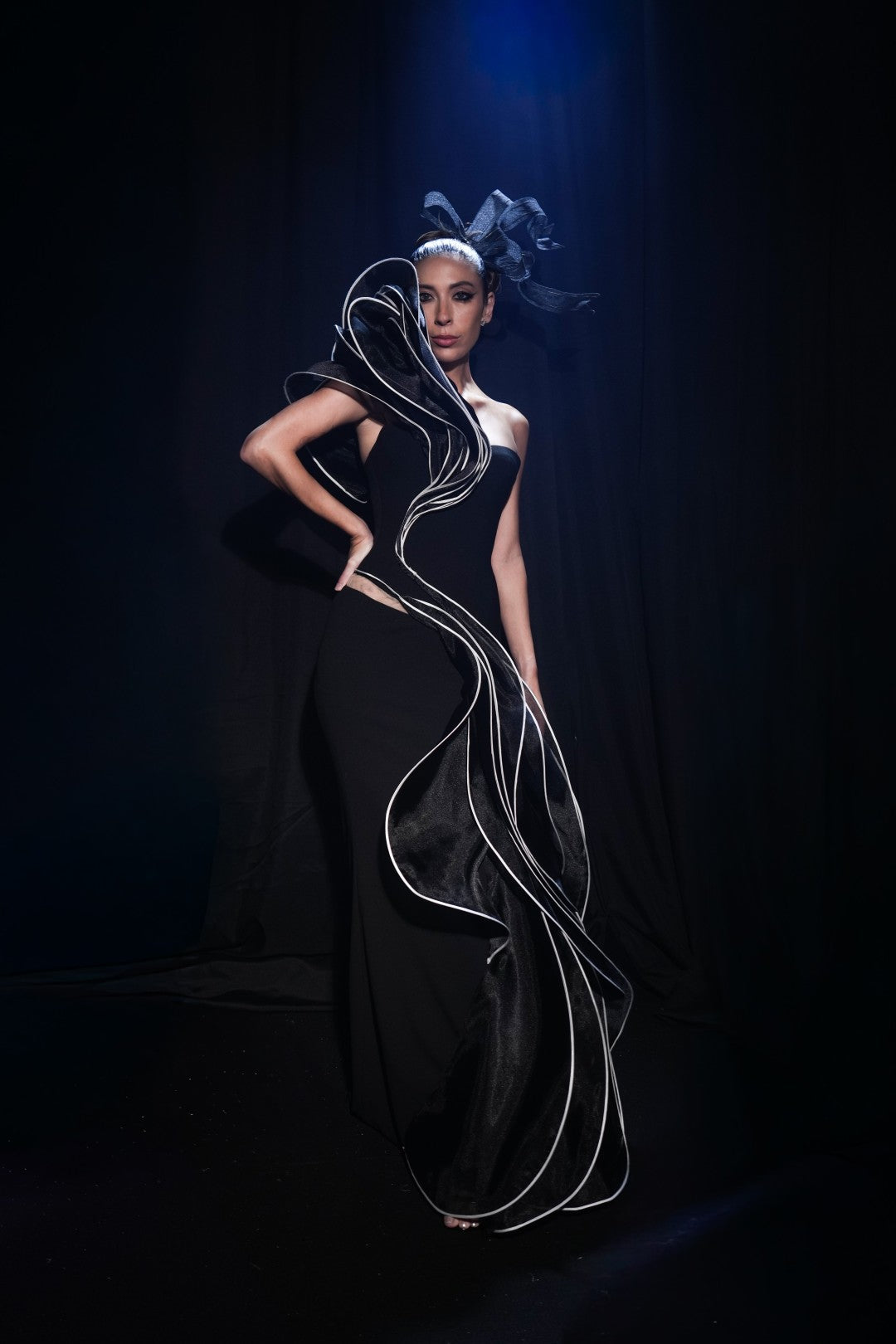 Asymmetric Evening Dress