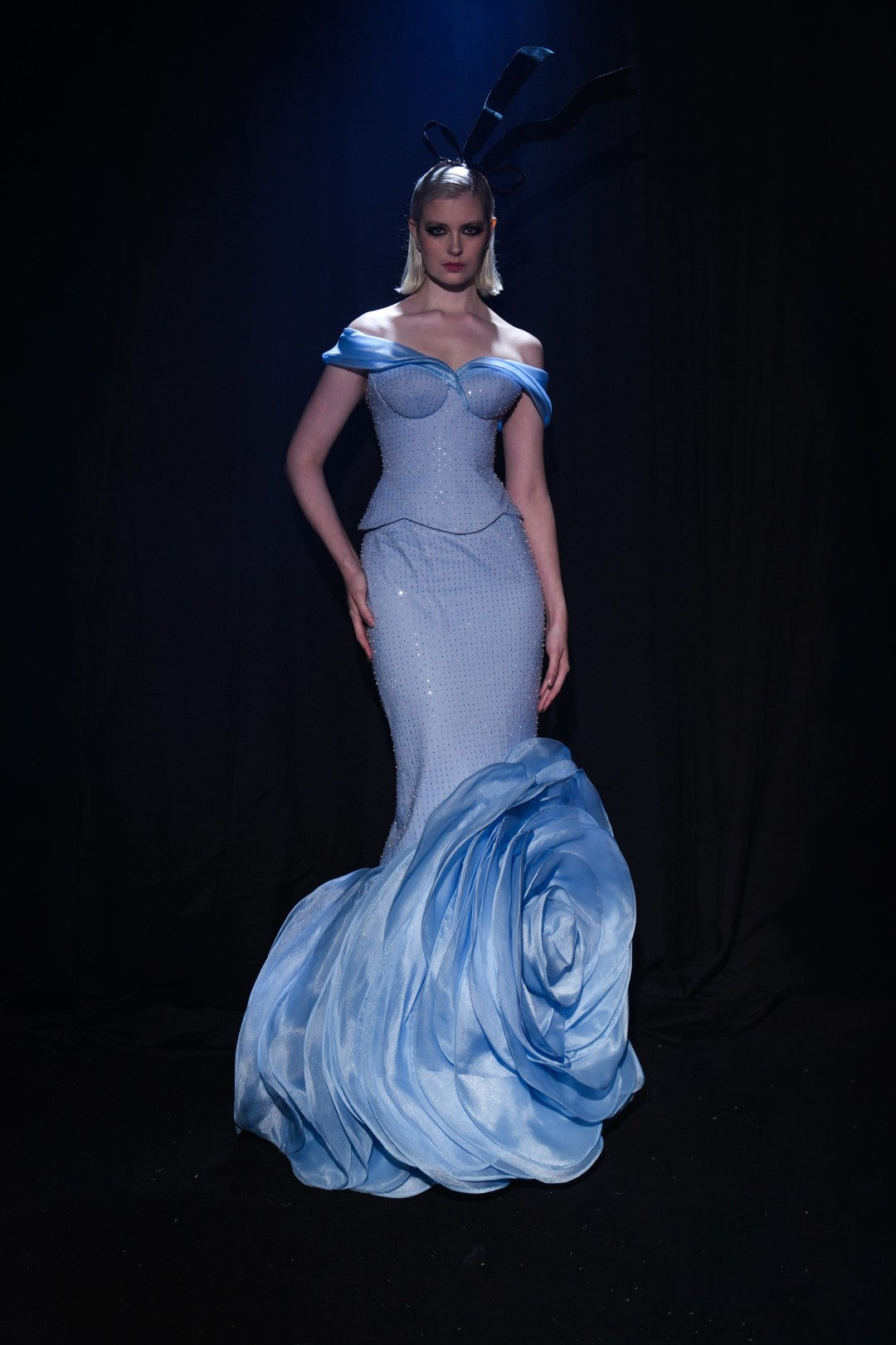 Rosette Mermaid Gown