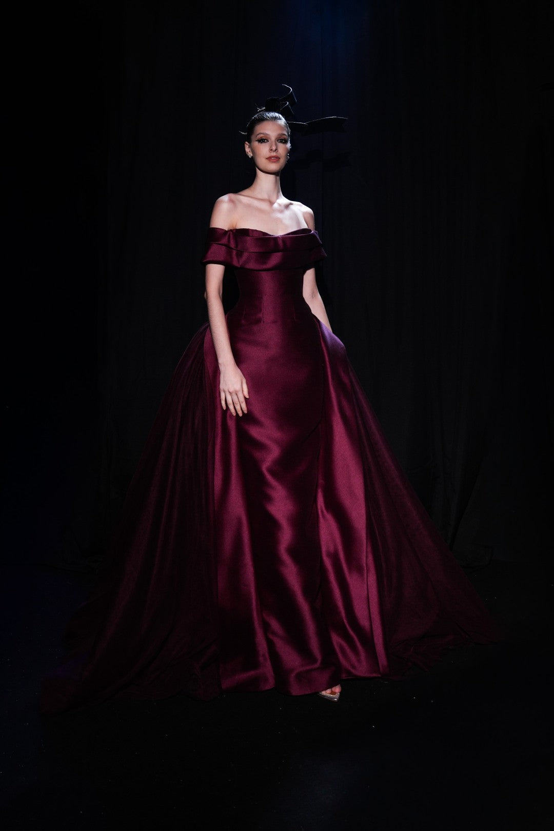 Off-Shoulder Evening Gown