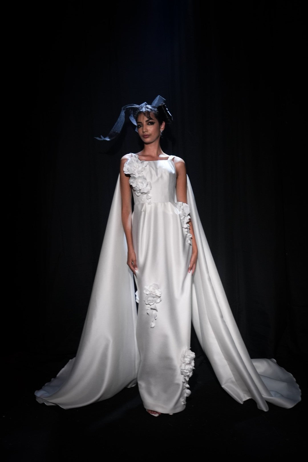 Shoulder Draped Gown