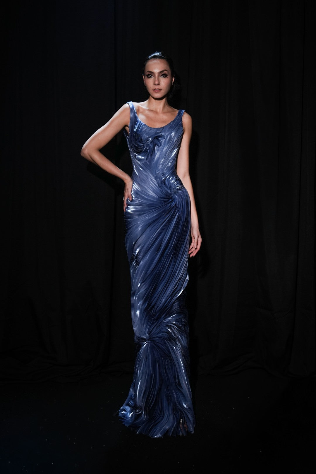 Sculpted Swirl Dress
