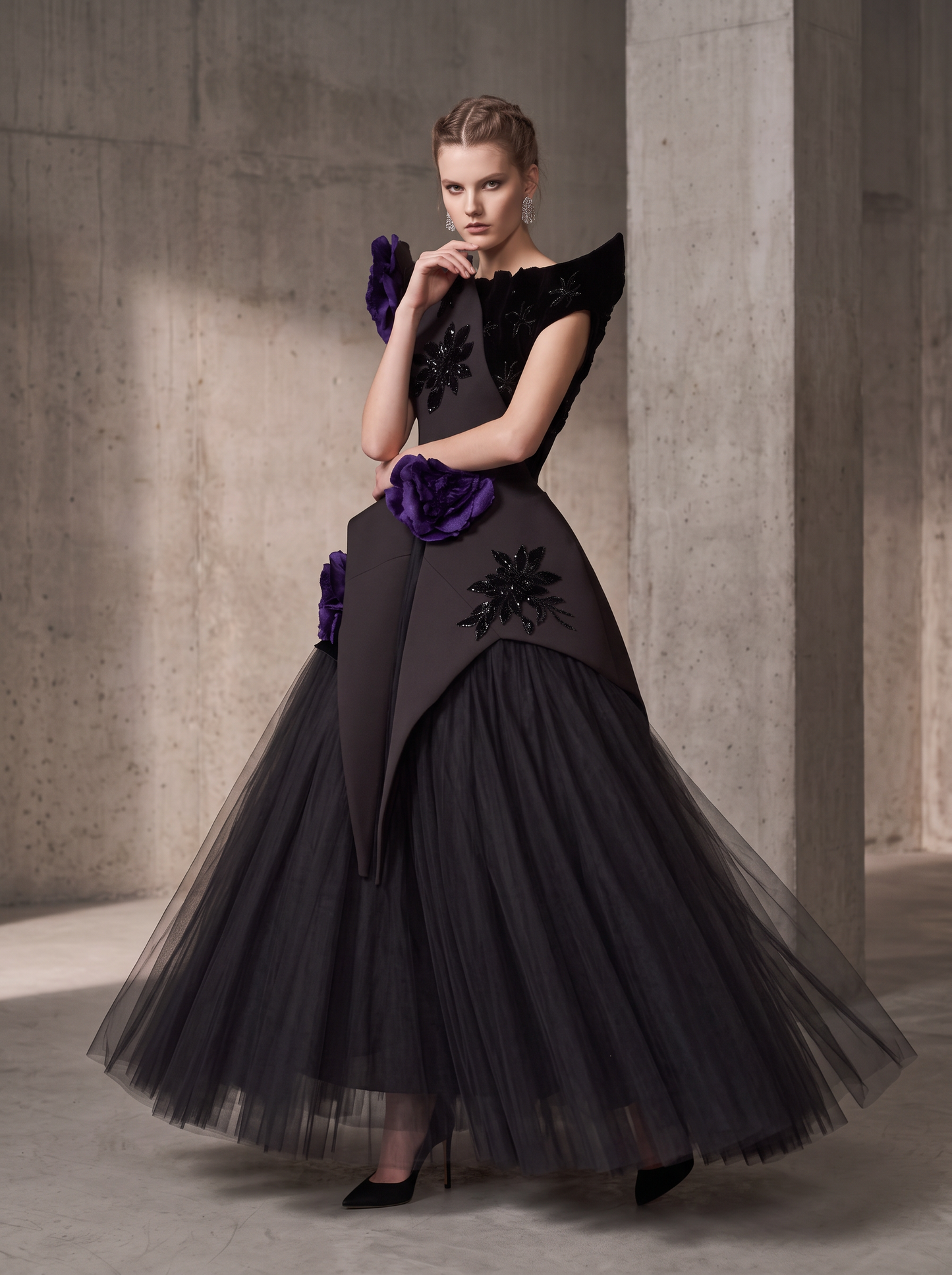Structured Evening Gown