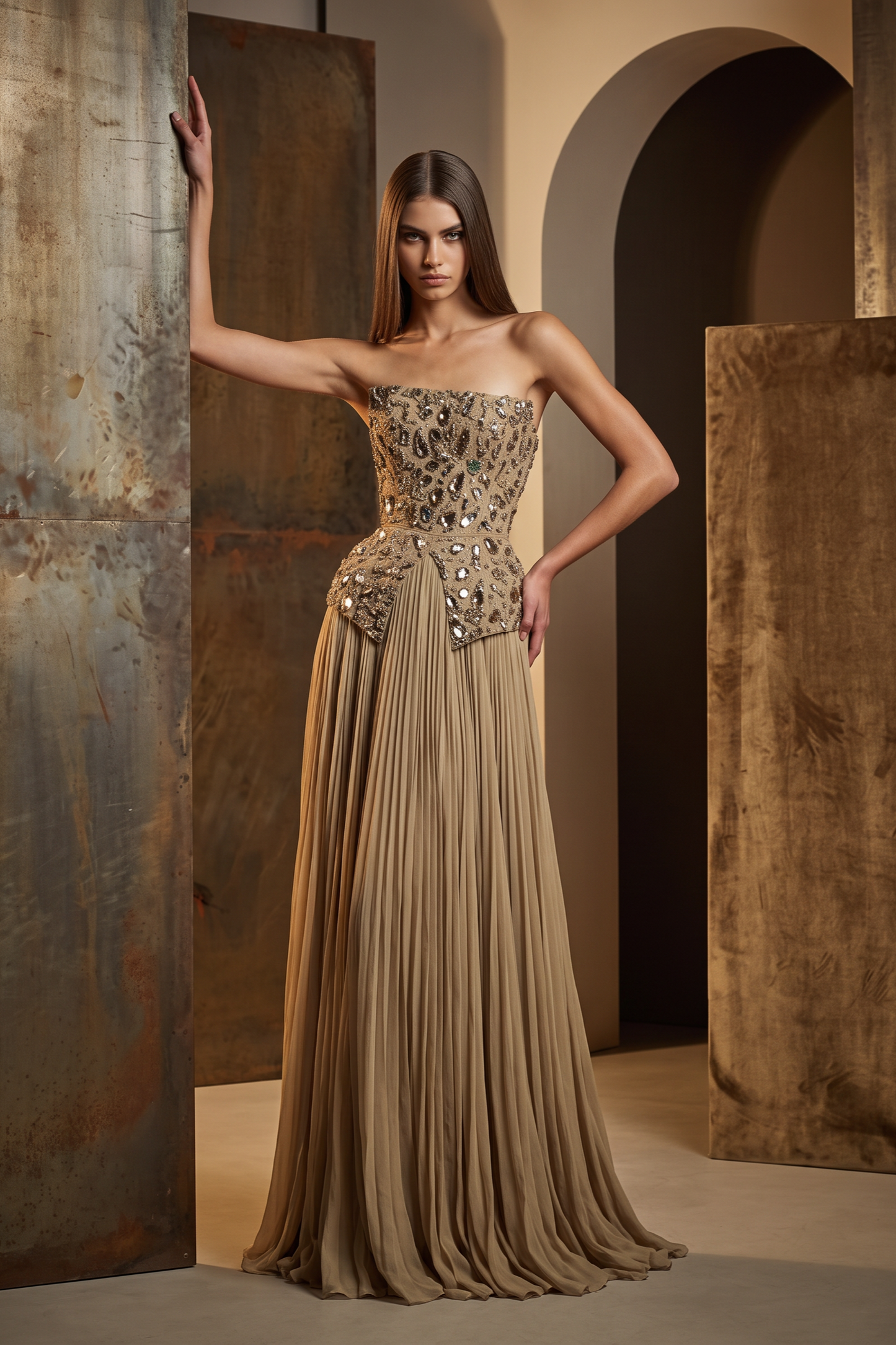 Strapless Evening Gown