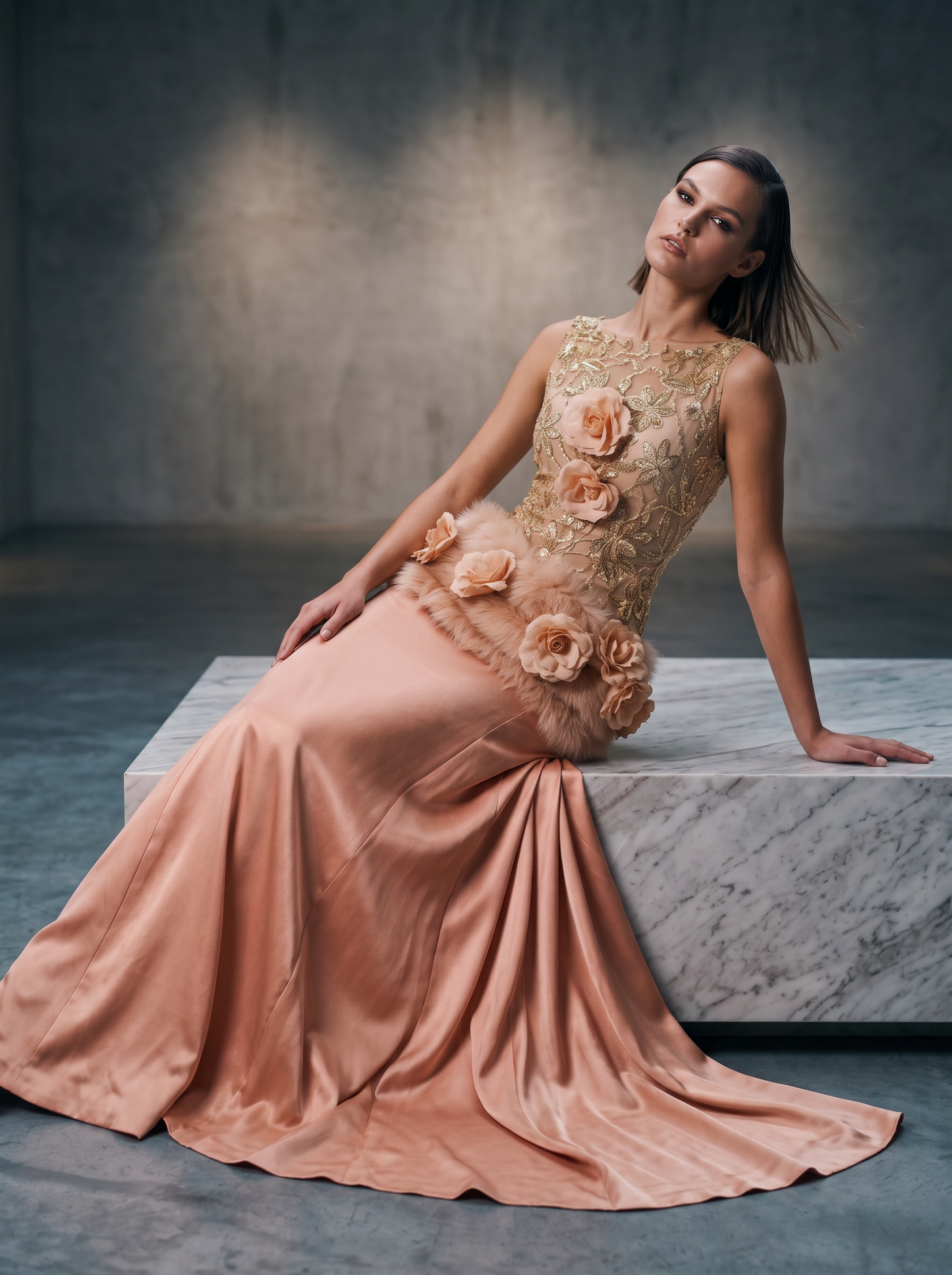 Sleeveless Evening Gown