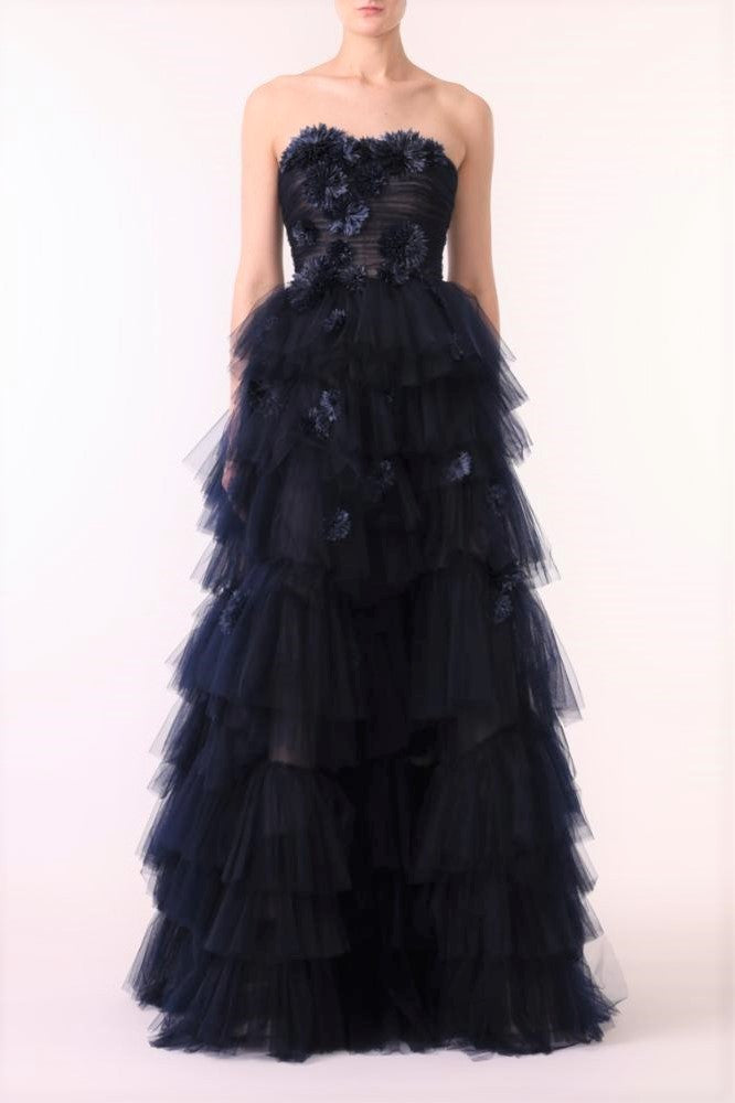 Floral Tiered Gown