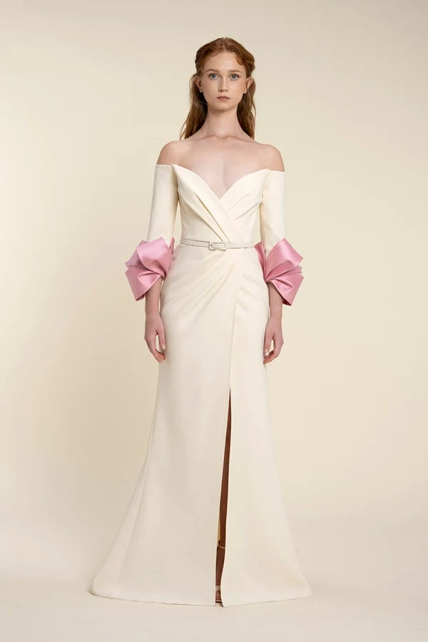Off-Shoulder Draped Dress