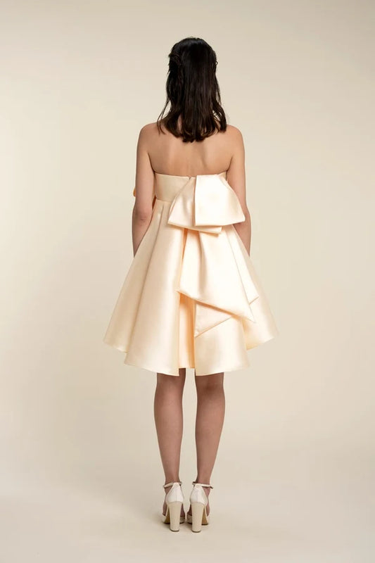 Strapless Floral Mini Dress