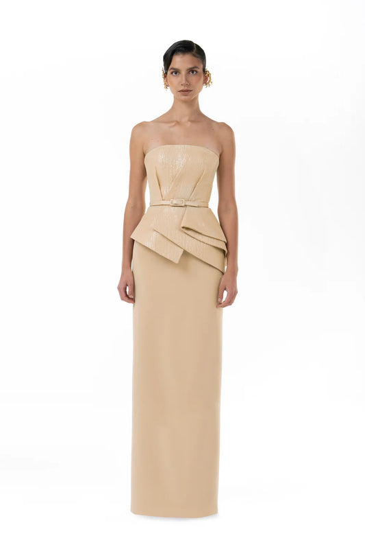 Strapless Evening Dress