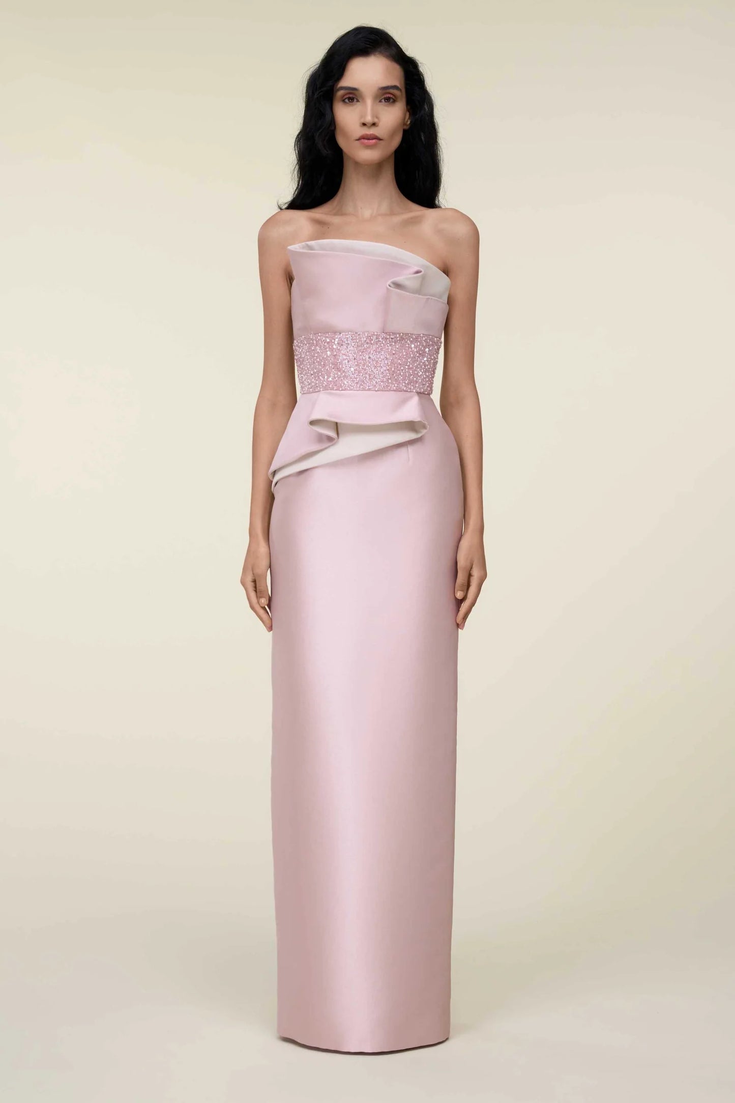 Strapless Draped Dress