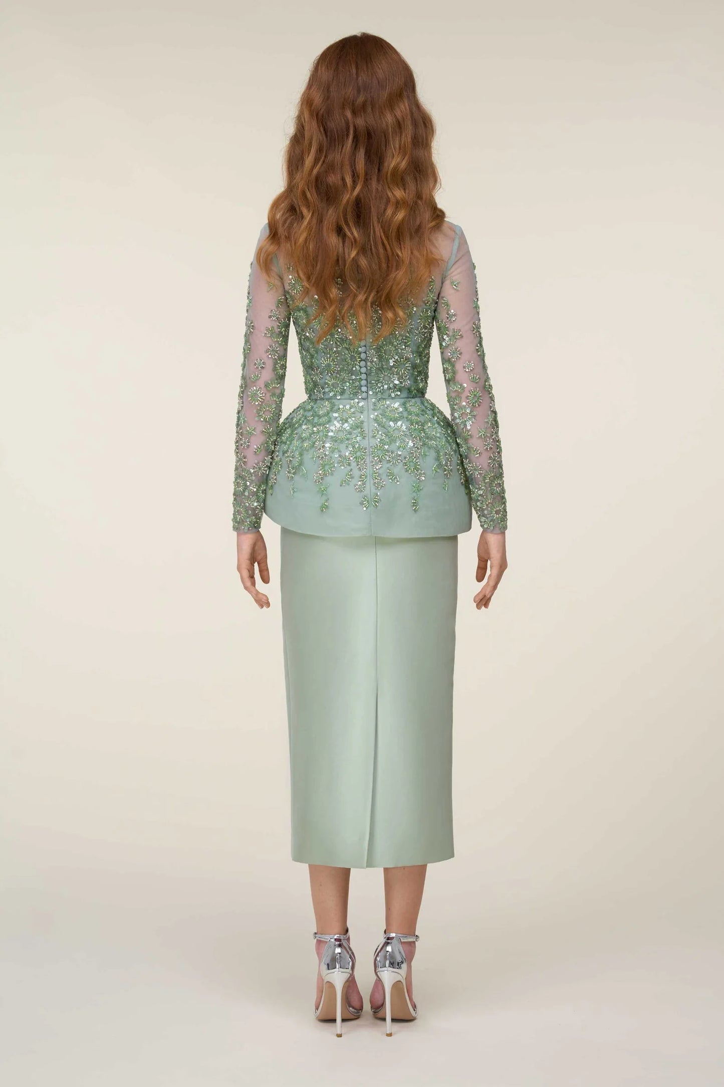 Long Sleeve Illusion Dress