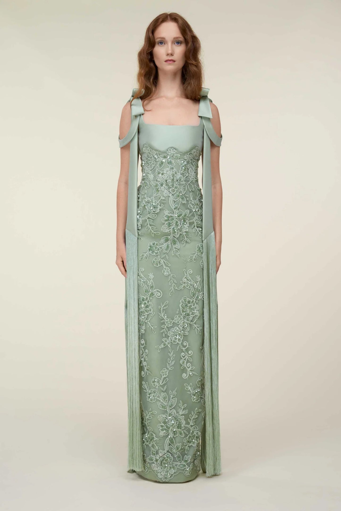 Embroidered Dress with Straps