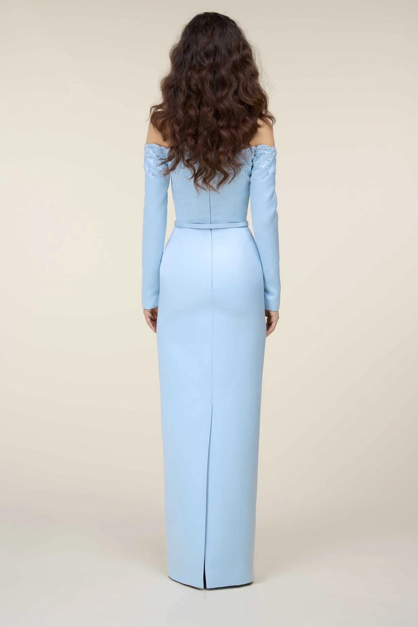 Off-Shoulder Embroidered Dress
