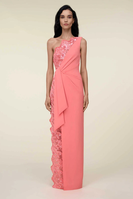 One-Shoulder Lace Dress