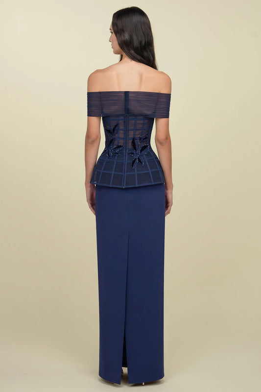 Off-Shoulder Tubino Gown