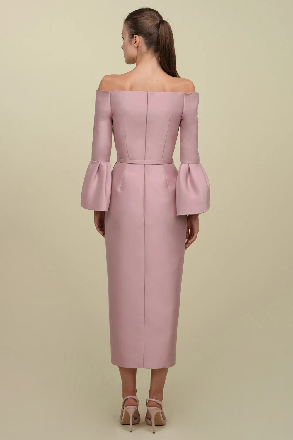 Off-Shoulder Midi Dress