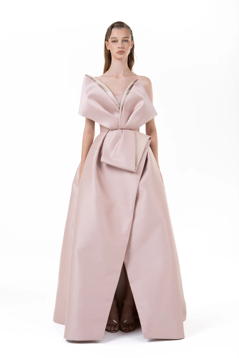Structured Strapless Gown