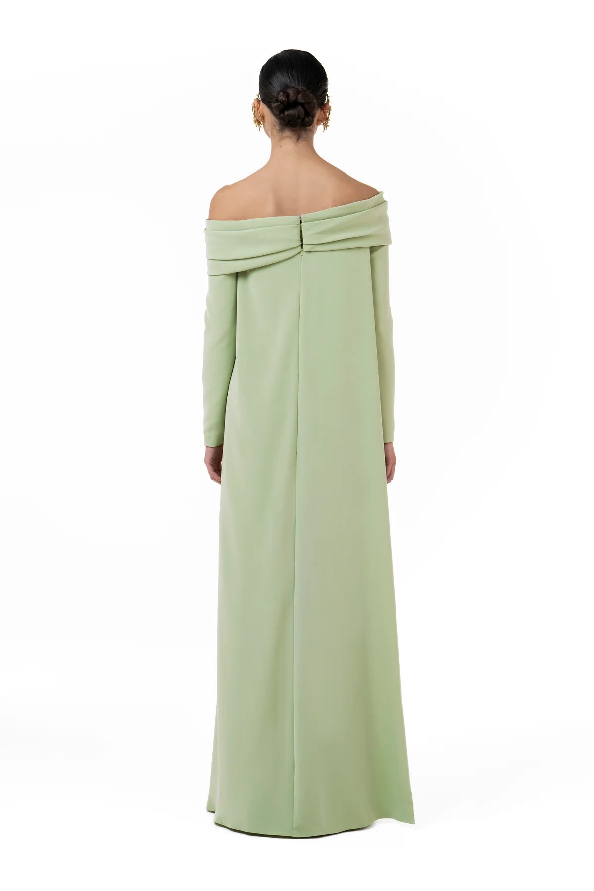 Draped Beaded Gown