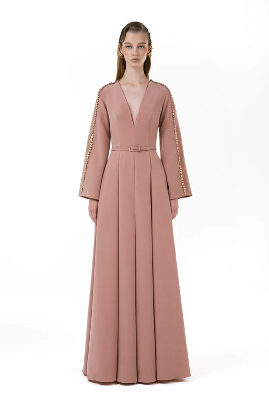 Long Bishop Sleeve Gown