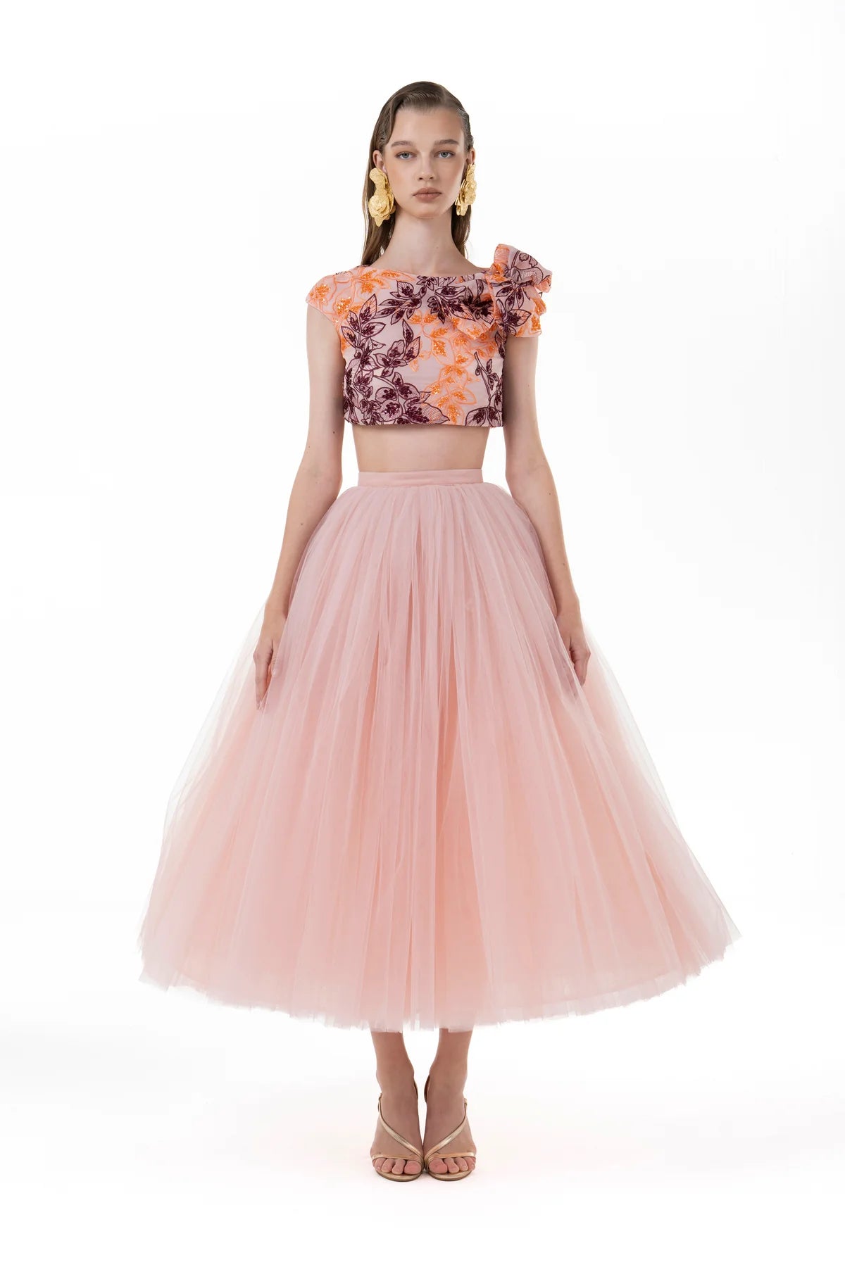 Crop Top and Tulle Skirt