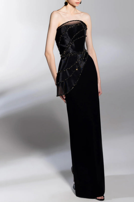 Canton Crepe Gown
