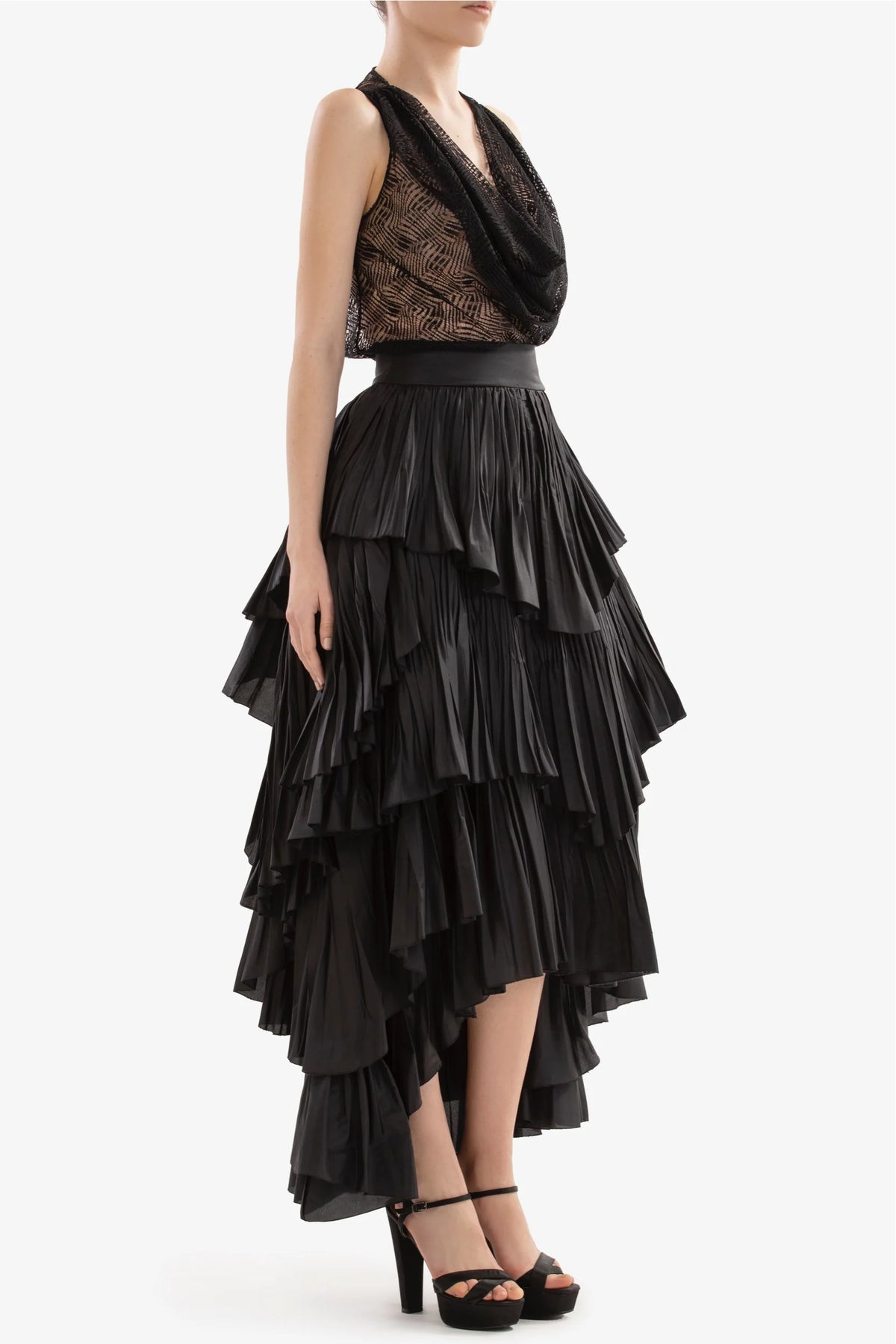 Draped Lace Top