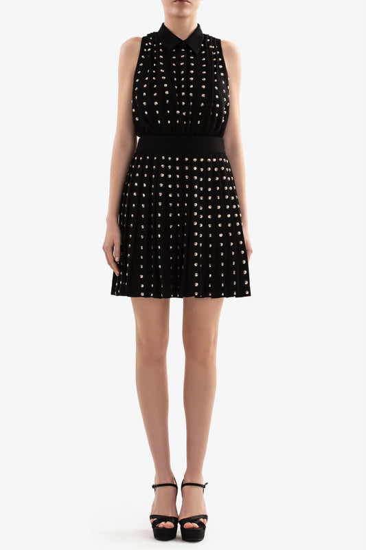 Beaded Bodysuit with Skirt