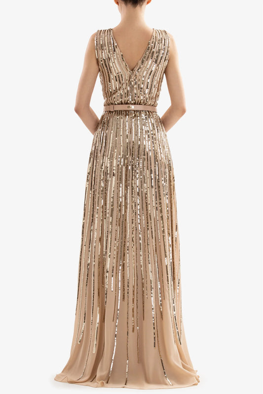 Long Sequin Gown