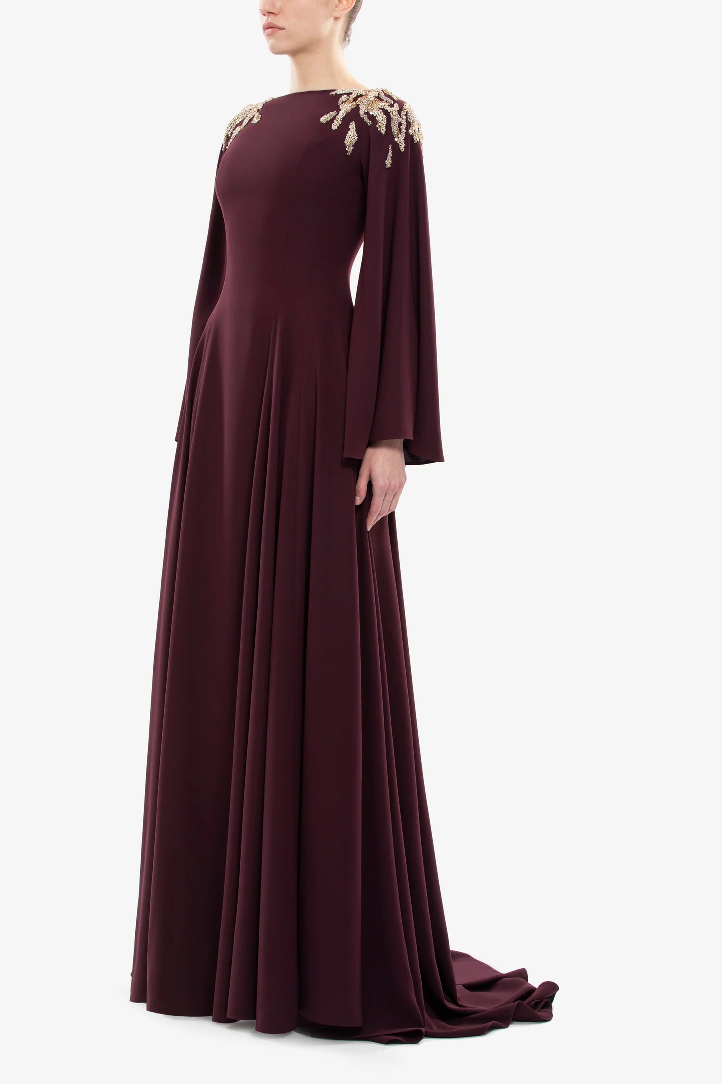 Embellished Long Sleeve Kaftan