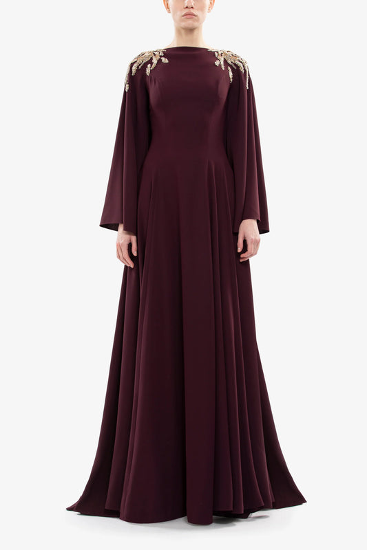 Embellished Long Sleeve Kaftan