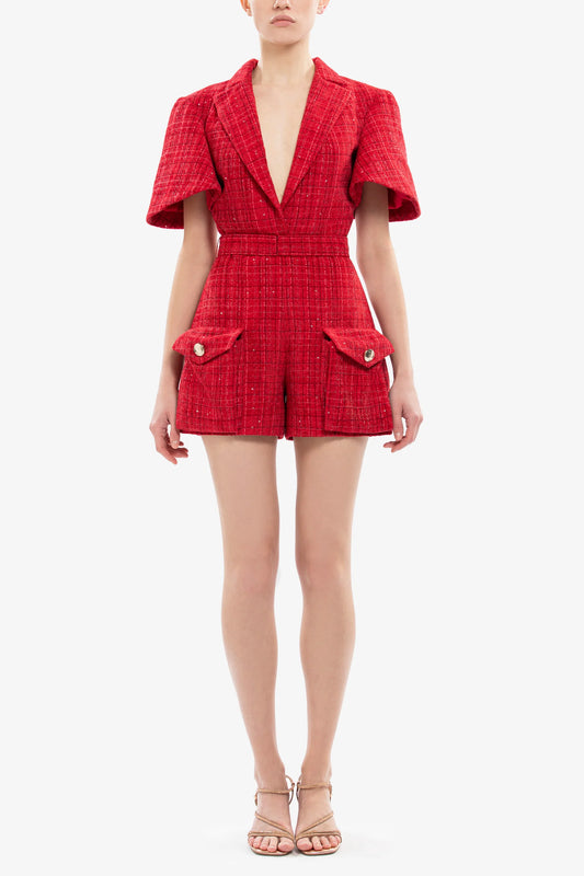 Short Sleeve Short Jumpsuit