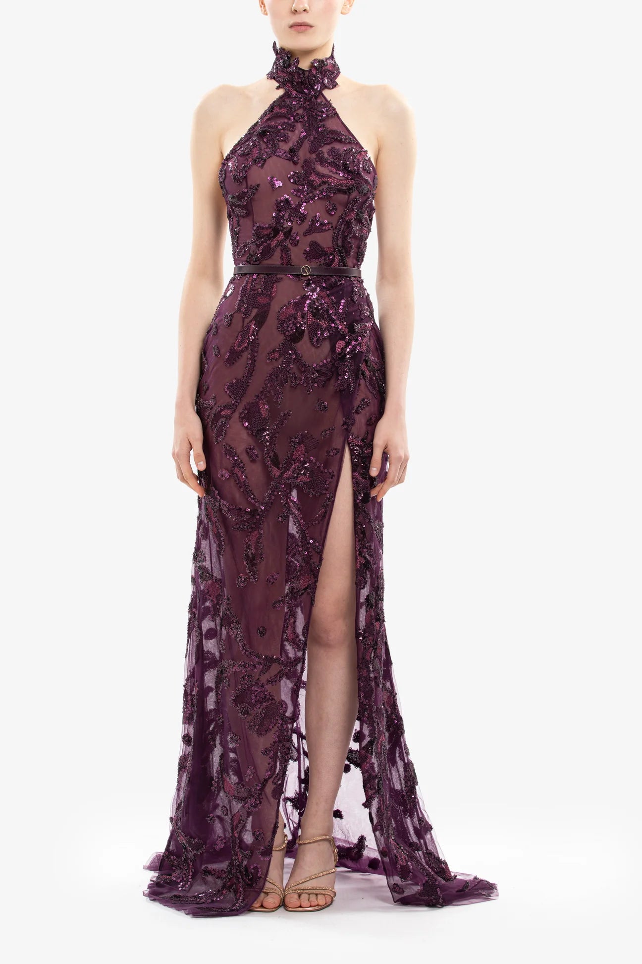 Sleeveless Halter Neck Dress