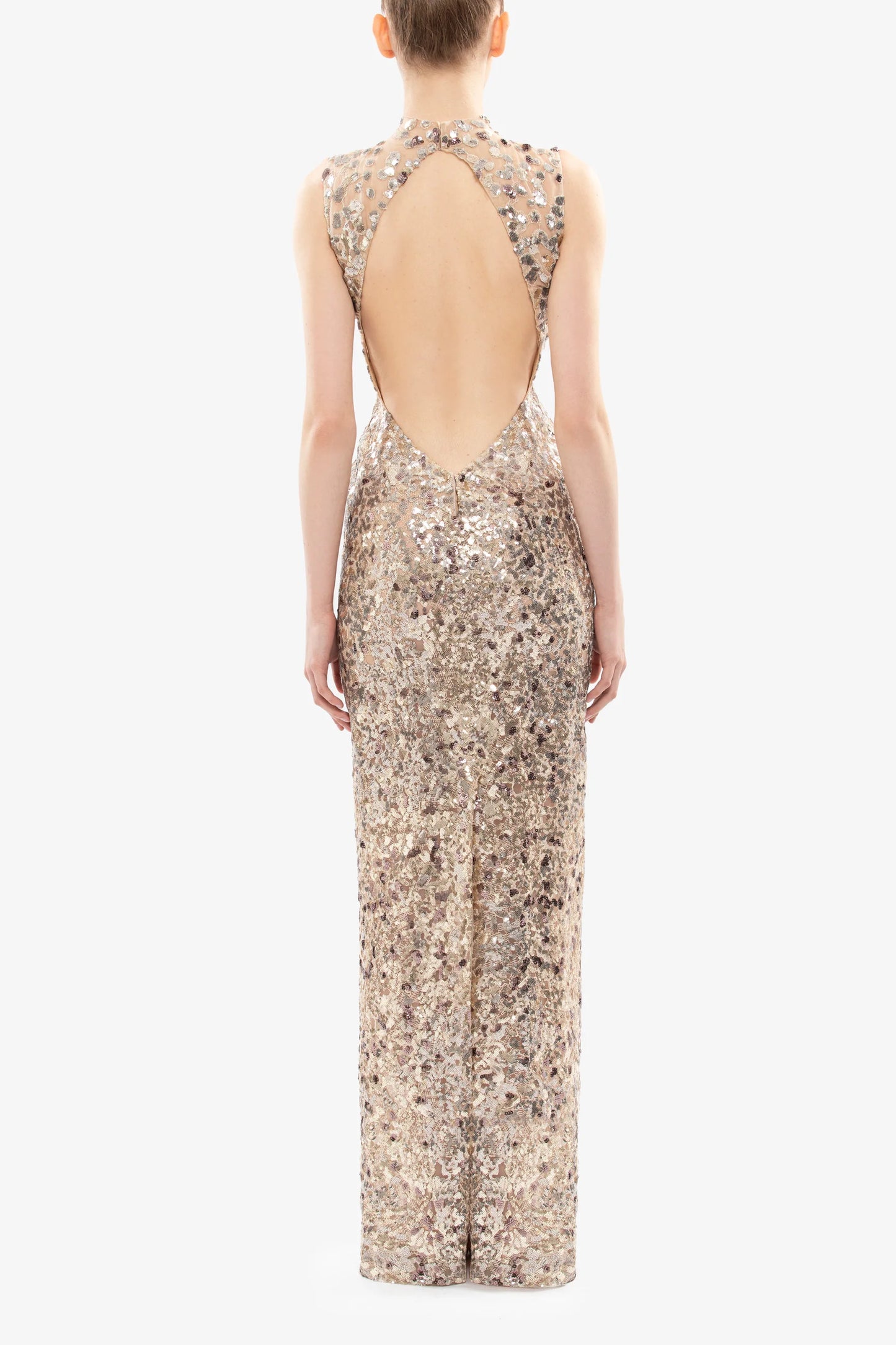Sleeveless Sequin Long Dress