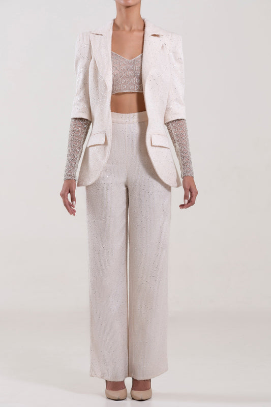 Beaded Top, Pants and Jacket