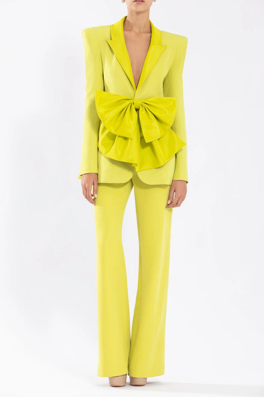 Crepe Jacket with Classic Pants