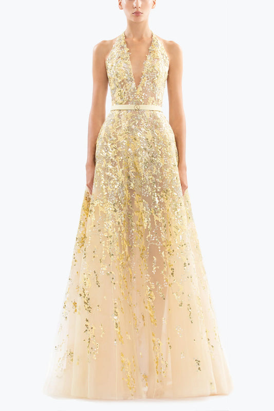 Sleeveless Tulle Gown
