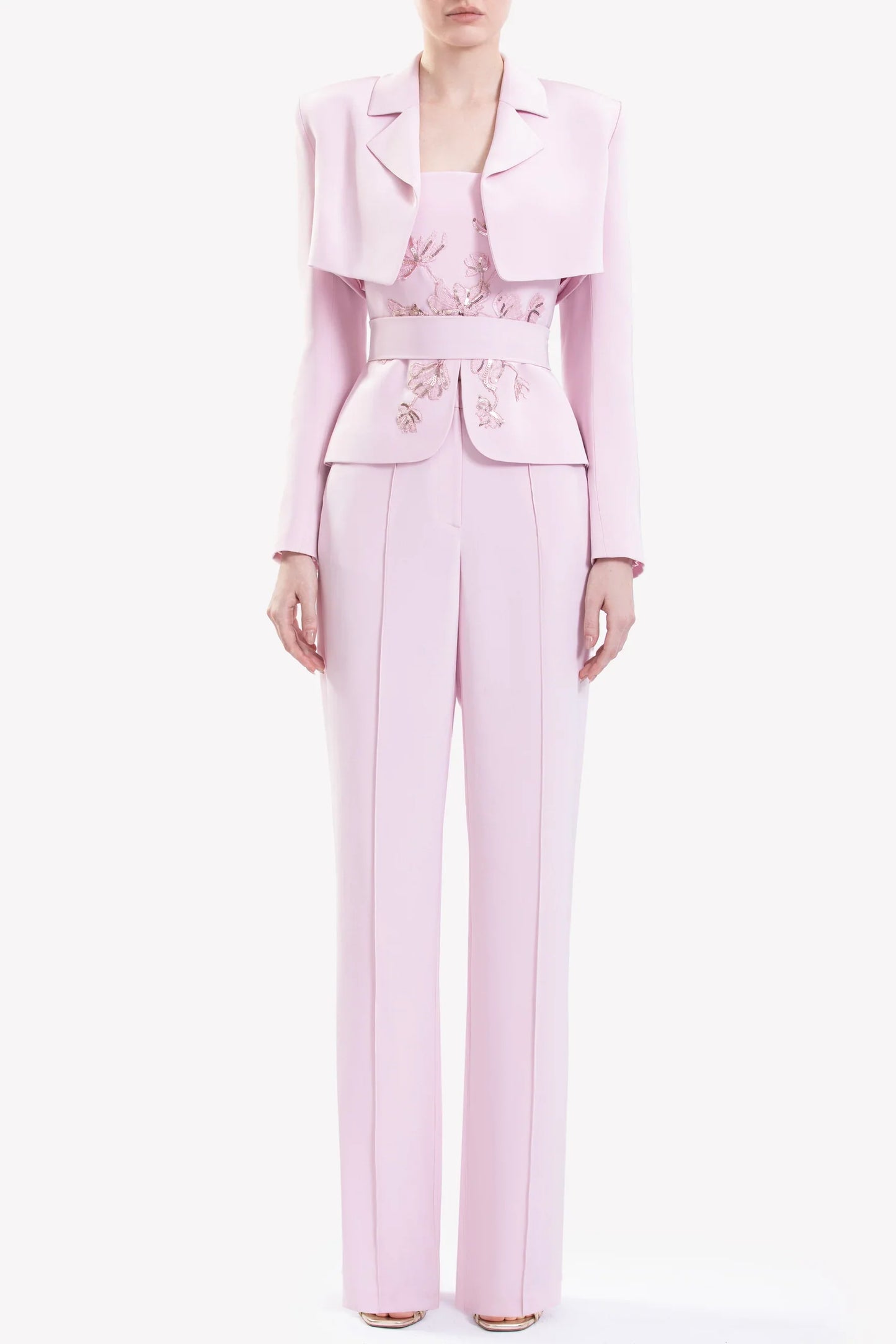 Embroidered Top Suit