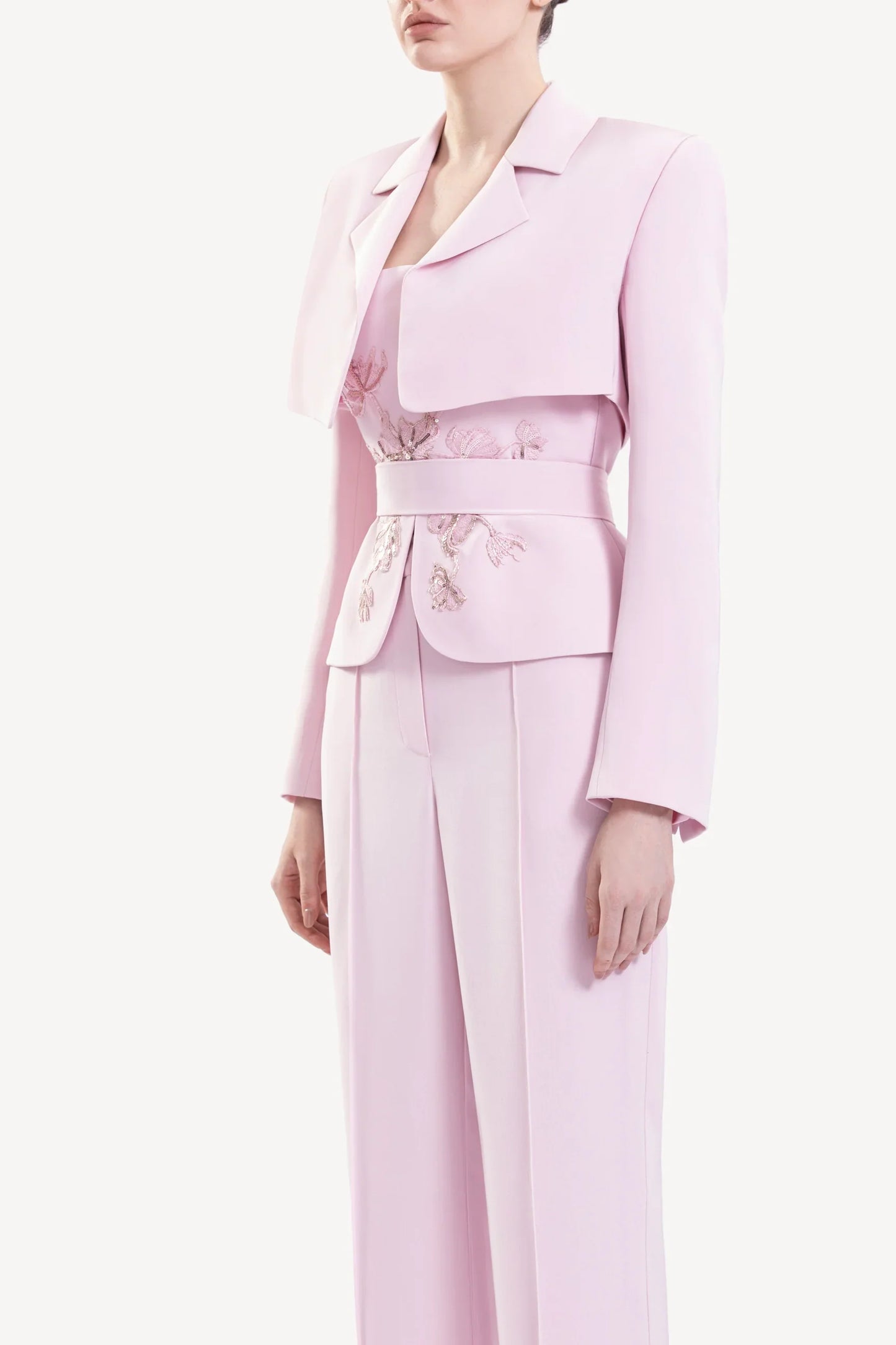 Embroidered Top Suit