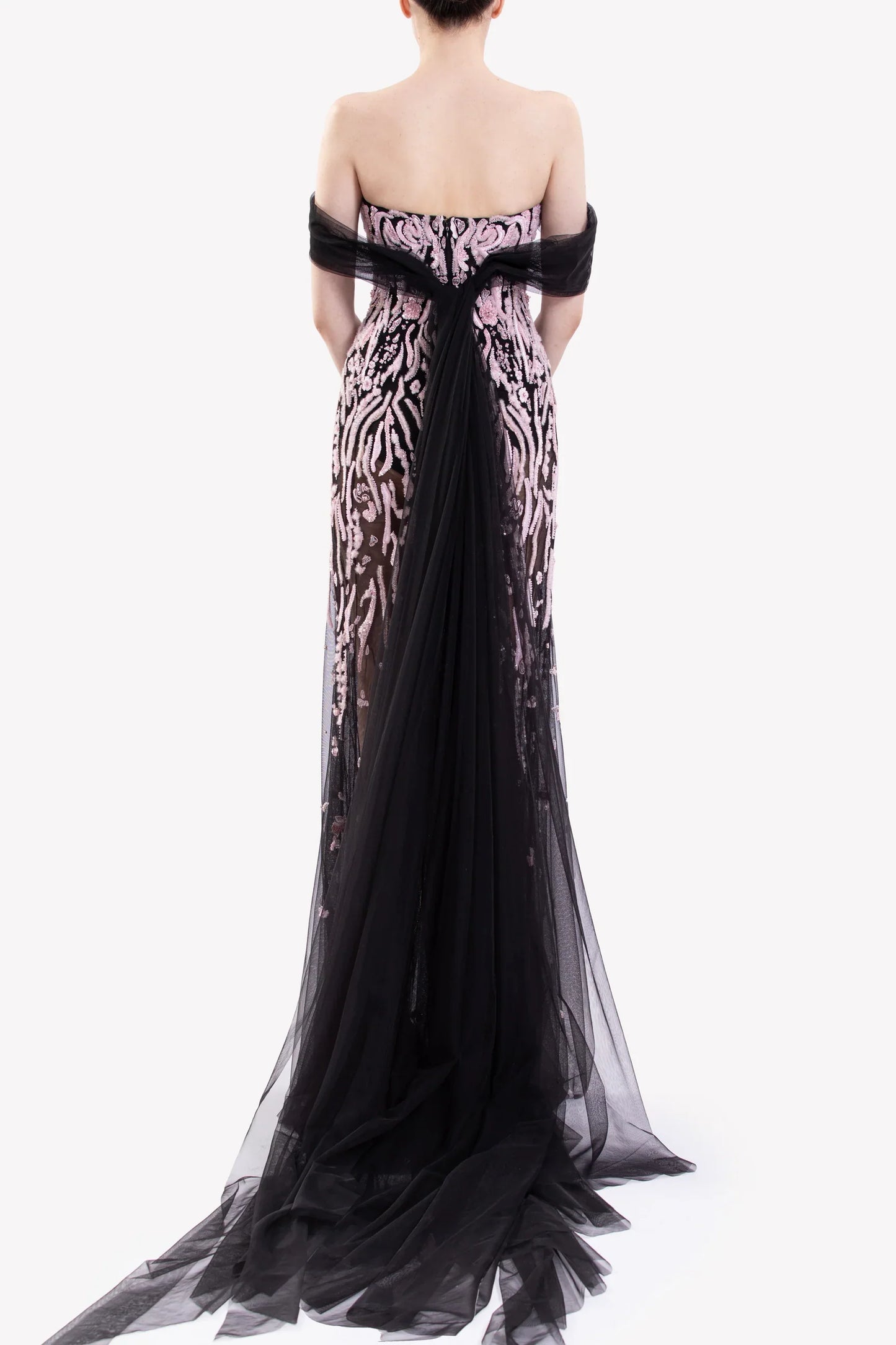 Embroidered Sheer Dress
