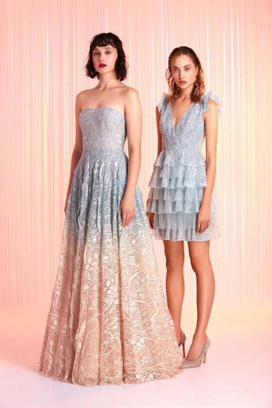 Strapless A-Line Gown