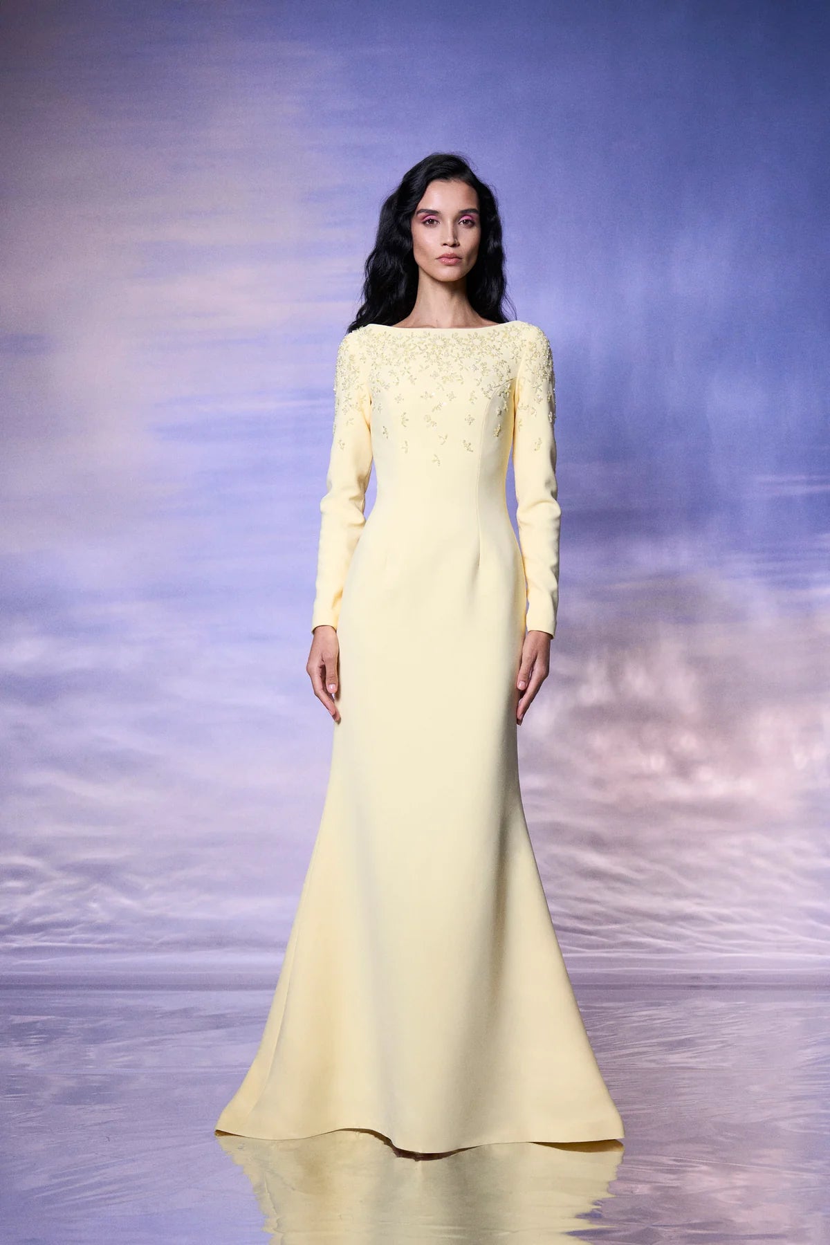 Long Sleeve Mermaid Gown