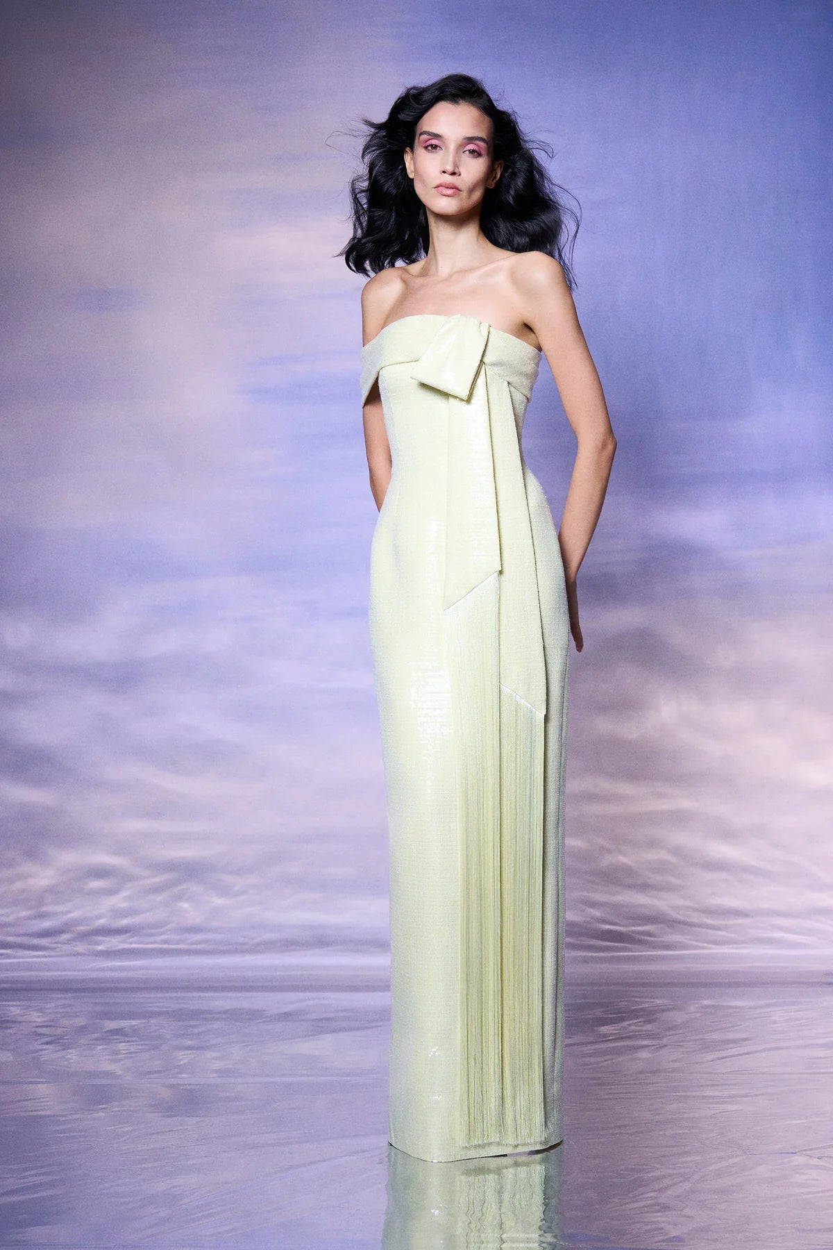Strapless Sequin Dress