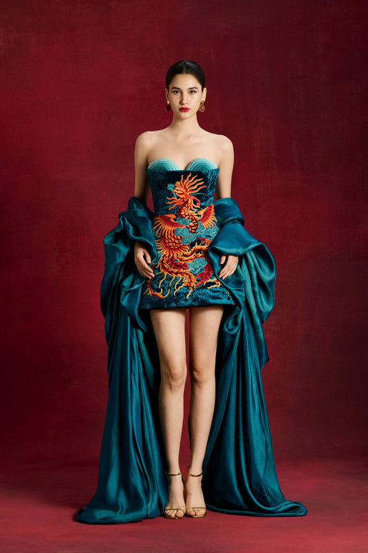 Azure Phoenix Dress