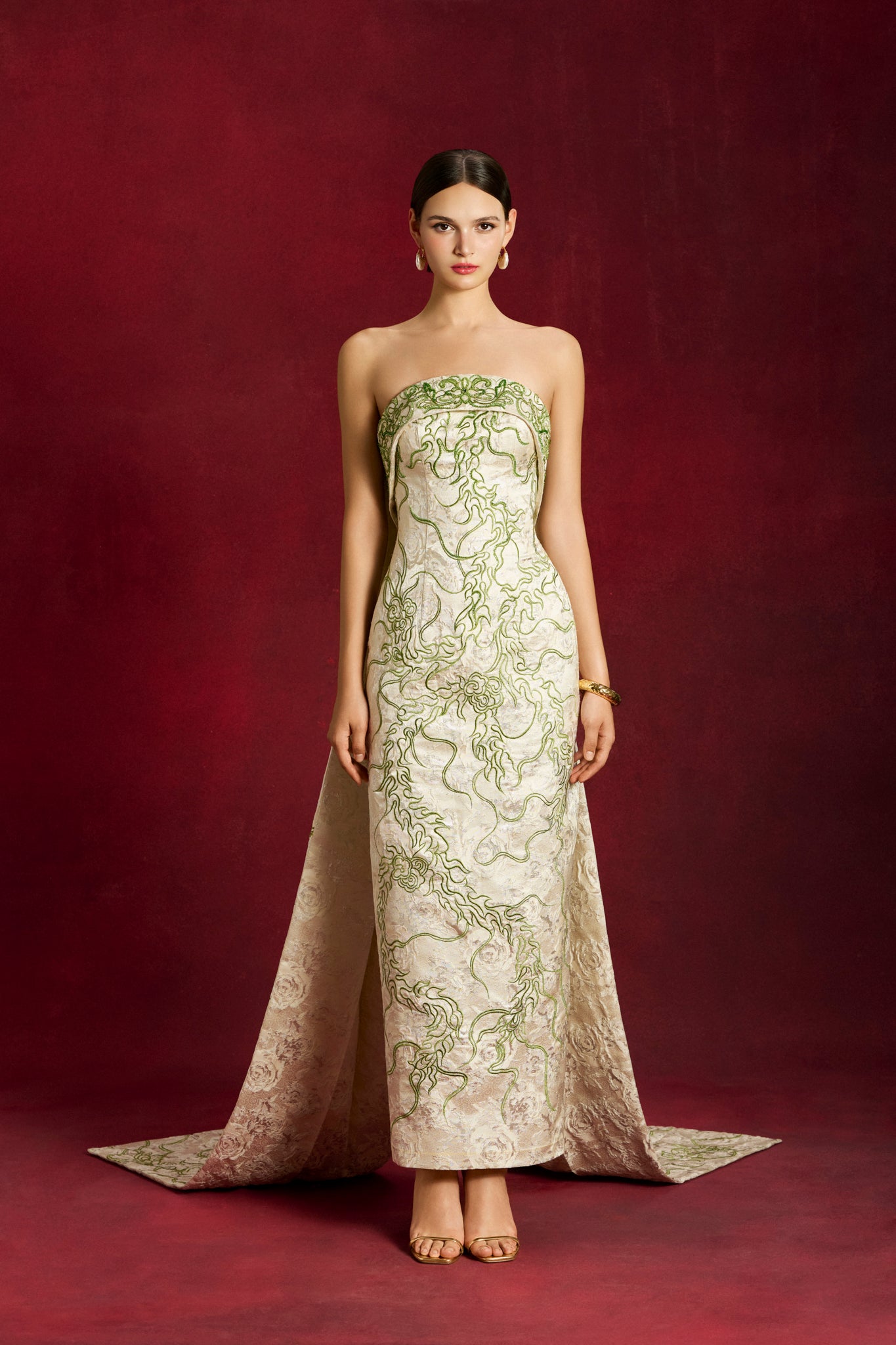 Phoenix Brocade Gown