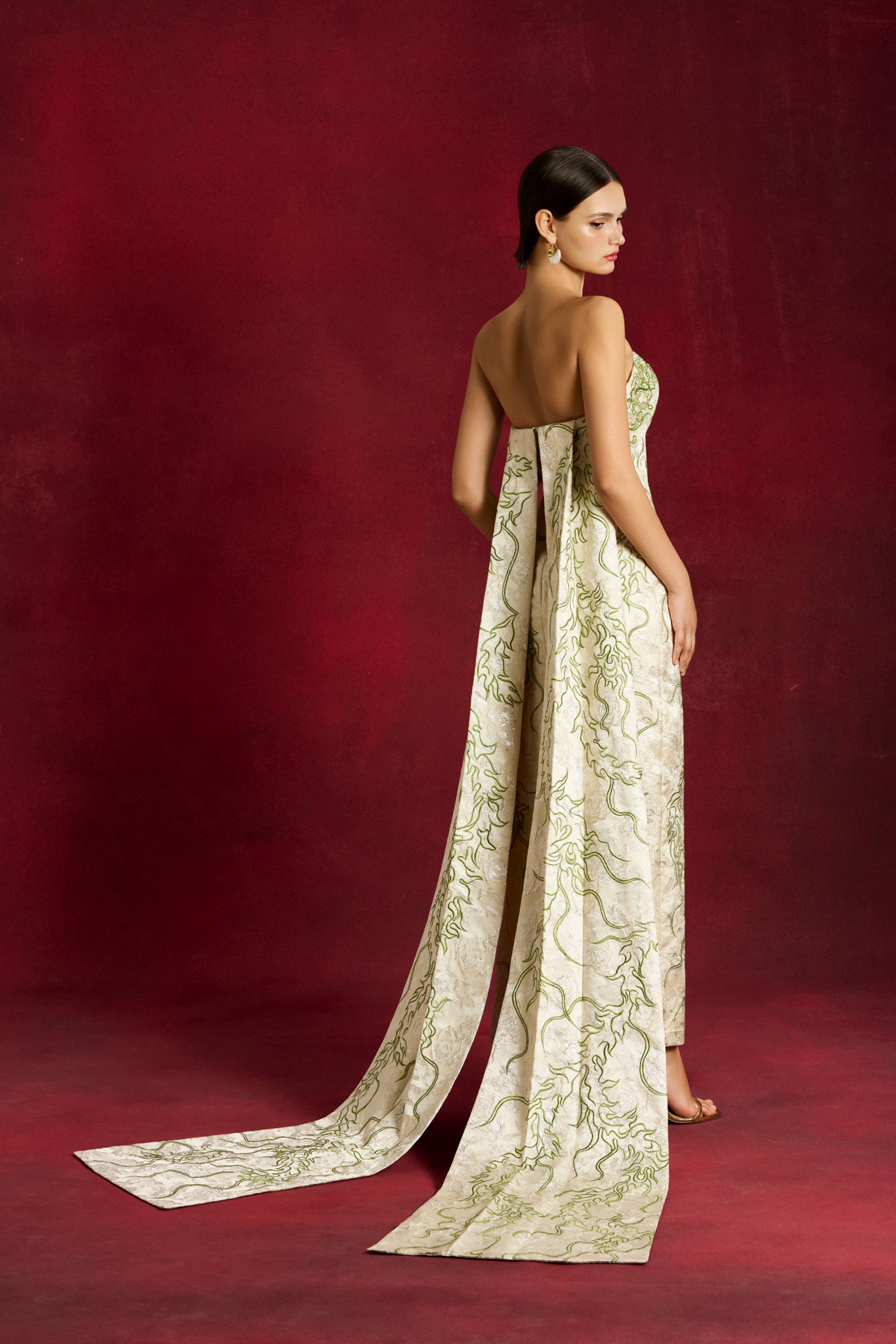 Phoenix Brocade Gown