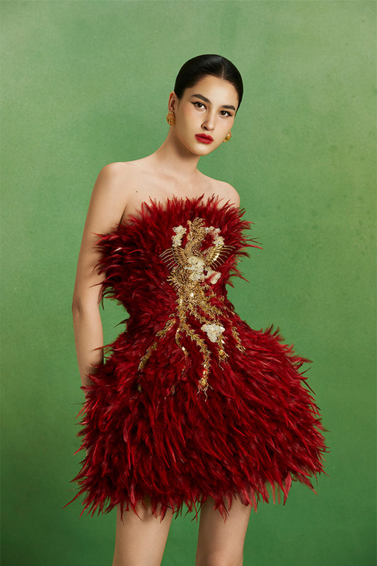 The Golden Phoenix Dress