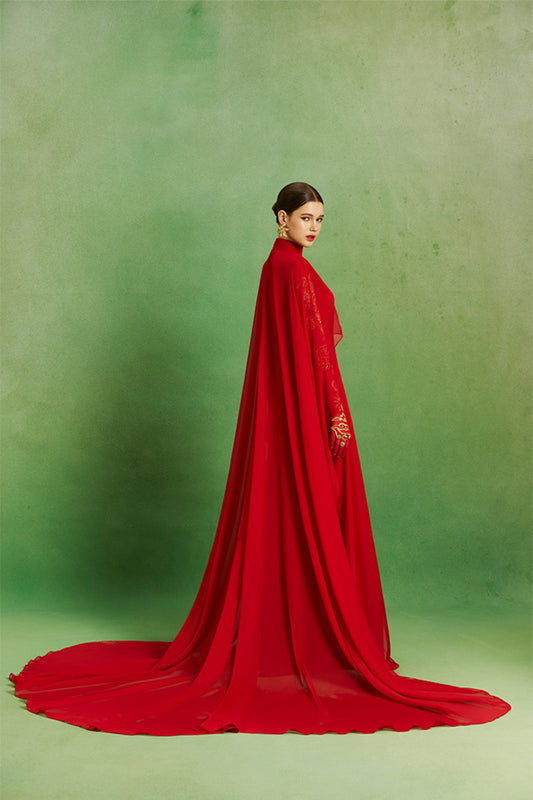 Scarlet Majesty Gown