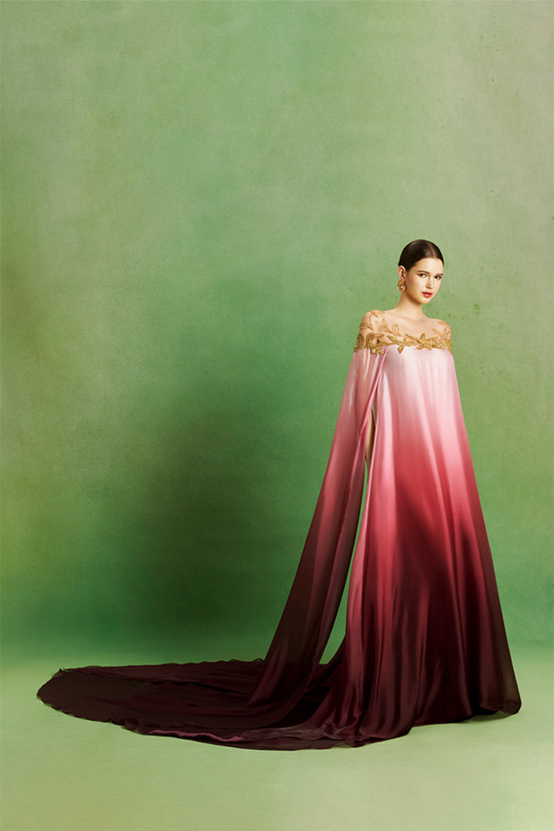 Dusk Rose Ombré Gown